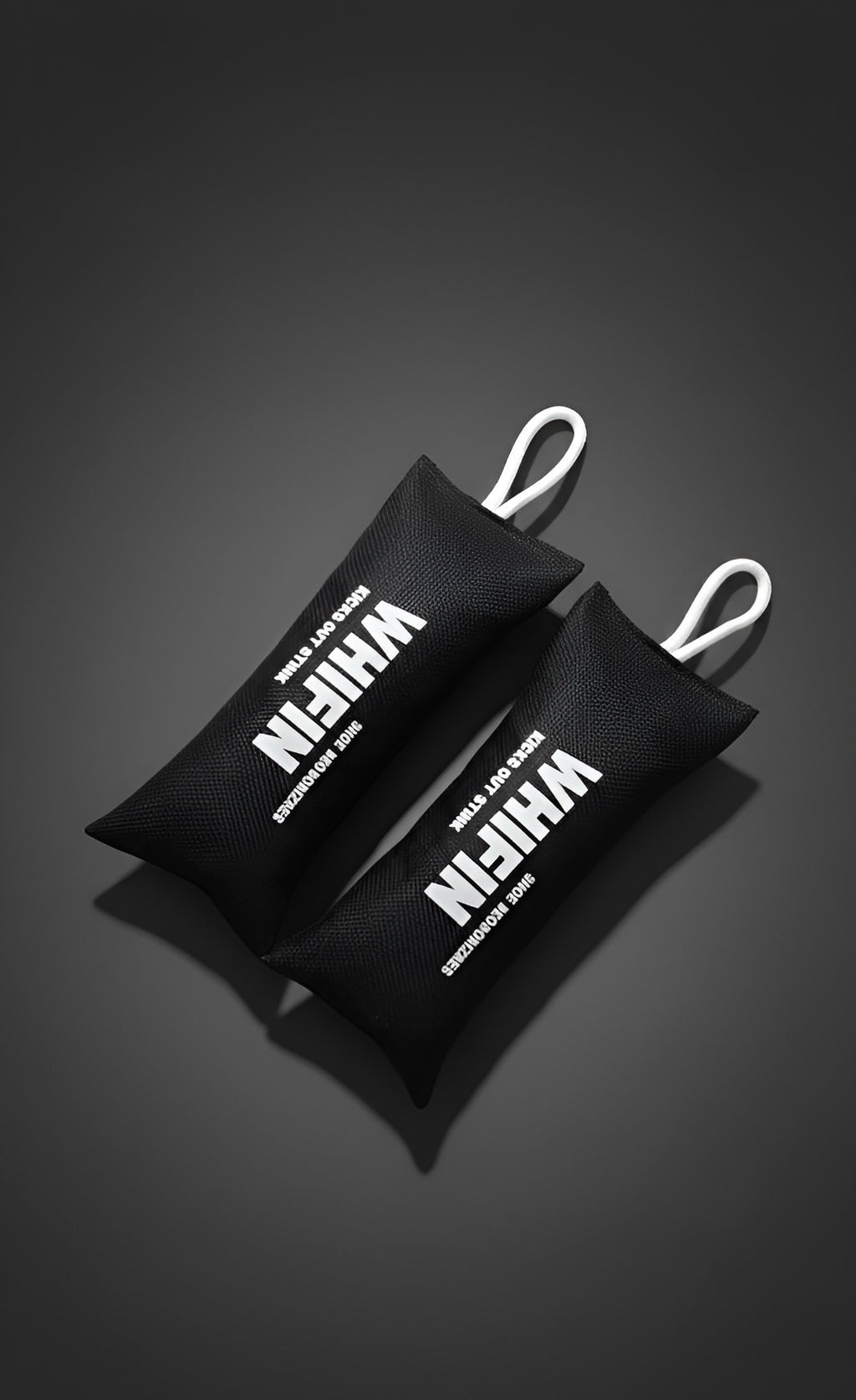 WHIFIN Shoe Deodorizer Pouches (2-Pack) — Bamboo Charcoal & Silica Gel